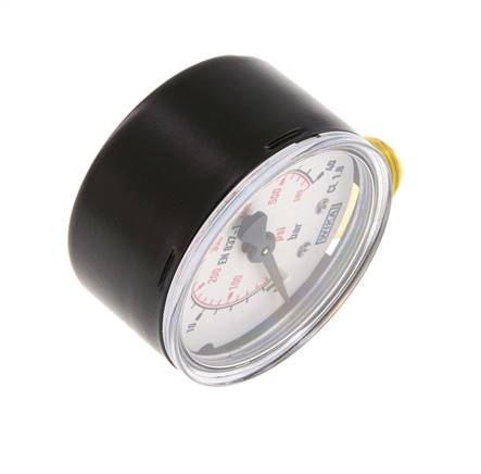 0..40 Bar (0..580 psi) Druck Manometer unter Stahl / Messing 50 mm Klasse 1.6