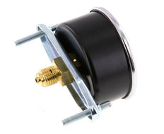 0..0.6 Bar (0..9 psi) Manometer für Schalttafelmontage Stahl/Messing 63 mm Klasse 2.5 (Halterung)
