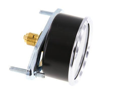 0..0.6 Bar (0..9 psi) Manometer für Schalttafelmontage Stahl/Messing 63 mm Klasse 2.5 (Halterung)