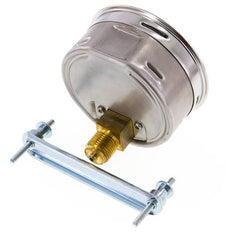 0..40 Bar (0..580 psi) Manometer für Schalttafelmontage Stahl/Messing 100 mm Klasse 1.0 (Halterung)