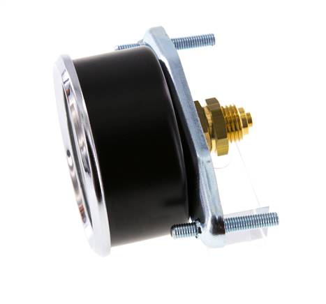 0..40 Bar (0..580 psi) Manometer für Schalttafelmontage Stahl/Messing 63 mm Klasse 2,5 (Halterung)