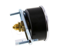 0..40 Bar (0..580 psi) Manometer für Schalttafelmontage Stahl/Messing 63 mm Klasse 2,5 (Halterung)