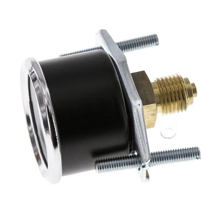 0..4 Bar (0..58 psi) Manometer für Schalttafelmontage Stahl/Messing 40 mm Klasse 2,5 - 1/4'' (Halterung)