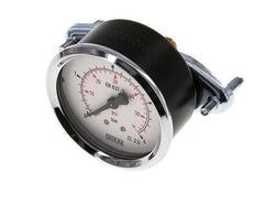 0..4 Bar (0..58 psi) Schalttafeleinbau-Manometer Stahl/Messing 63 mm Klasse 2.5 (Halterung)