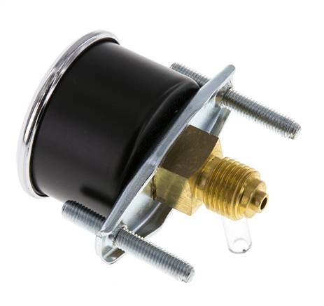 0..6 Bar (0..87 psi) Manometer für Schalttafelmontage Stahl/Messing 40 mm Klasse 2,5 - 1/4'' (Halterung)