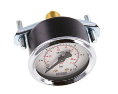 0..6 Bar (0..87 psi) Manometer für Schalttafelmontage Stahl/Messing 50 mm Klasse 2.5 (Halterung)