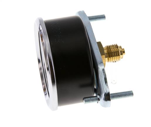 0..6 Bar (0..87 psi) Manometer für Schalttafelmontage Stahl/Messing 63 mm Klasse 2.5 (Halterung)