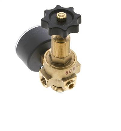 Wasser- und Luftdruckminderer Messing G1/4'' 2,5 l/min 0,5-16 bar/7-232psi