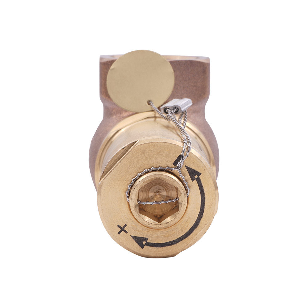 G3/8'' Messing Überdruckventil 0,5 - 2,5 bar / 7,25 - 36,25 psi