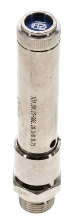 G 1/2'' Messing vernickelt Voreinstellbares Sicherheitsventil 43 bar (623,67 psi) DN 10