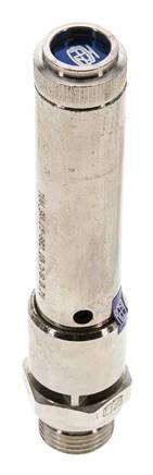 G 1/2'' Messing vernickelt Voreinstellbares Sicherheitsventil 42 bar (609,17 psi) DN 10