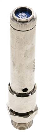 G 1/2'' Messing vernickelt Voreinstellbares Sicherheitsventil 48 bar (696,19 psi) DN 10