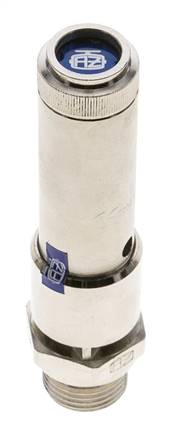 G 1/2'' Messing vernickelt Voreinstellbares Sicherheitsventil 26 bar (377,1 psi) DN 10