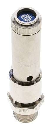 G 1/2'' Messing vernickelt Voreinstellbares Sicherheitsventil 24 bar (348,1 psi) DN 10