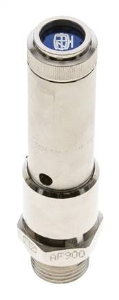 G 1/2'' Messing vernickelt Voreinstellbares Sicherheitsventil 26 bar (377,1 psi) DN 10