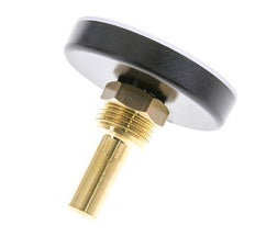 0 bis +60°C Kunststoff-Bimetall-Thermometer 63mm Gehäuse 40mm Schaft mit Schutzrohr