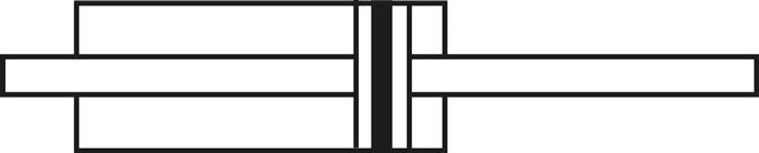 ISO 6432 Runder doppeltwirkender Zylinder 20-80mm - Magnetisch - Edelstahl - Außengewinde - Doppelstange