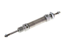 ISO 6432 Runder doppeltwirkender Zylinder 16-25mm - magnetisch - dämpfend - Außengewinde - Doppelstange