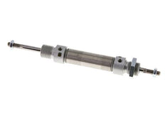 ISO 6432 Runder doppeltwirkender Zylinder 16-25mm - magnetisch - dämpfend - Außengewinde - Doppelstange