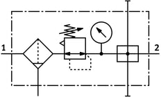 Festo Wartungseinheit G1/4'' 0.5-12bar 1140l/min 40µm Mini - 185709
