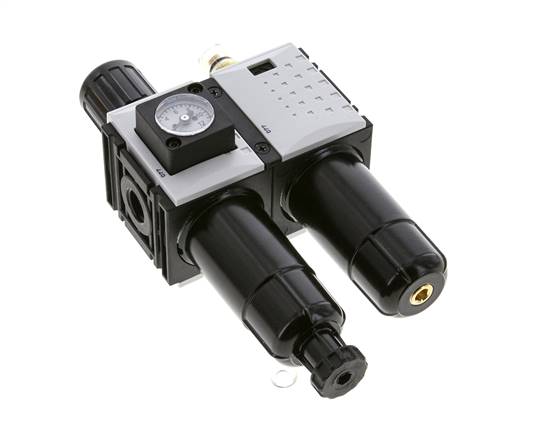 FRL 2-Teilig G1/4'' 800l/min 0.5-8.0bar/7-116psi Semi-Auto Metall Futura 0