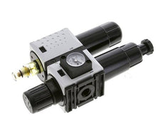 FRL 2-Teilig G1/4'' 800l/min 0.5-8.0bar/7-116psi Semi-Auto Metall Futura 0