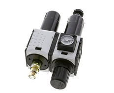 FRL 2-Teilig G1/4'' 800l/min 0.5-8.0bar/7-116psi Semi-Auto Metall Futura 0