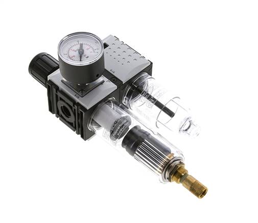 FRL G1/4'' 800l/min 0,5-10,0bar/7-145psi 40 mm Manometer Futura 0