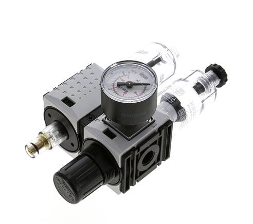 FRL G1/4'' 800l/min 0,5-10,0bar/7-145psi 40 mm Manometer Futura 0