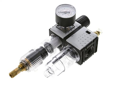 FRL G1/4'' 800l/min 0,5-10,0bar/7-145psi 40 mm Manometer Futura 0