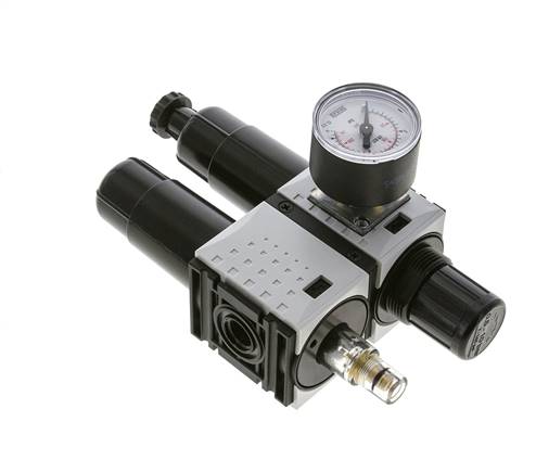 FRL G1/4'' 800l/min 0,5-10,0bar/7-145psi 40 mm Manometer Futura 0