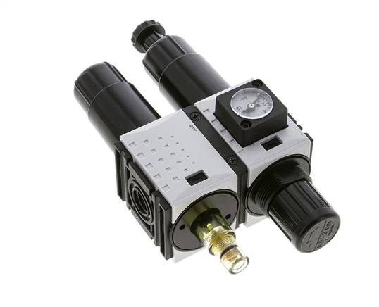 FRL 2-Teilig G1/4'' 800l/min 0.5-8.0bar/7-116psi Semi-Auto Metall Futura 0