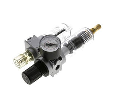 FRL 2-Teilig G1/4'' 700l/min 0.5-10.0bar/7-145psi Auto 40 mm Manometer Polycarbonat Multifix 0