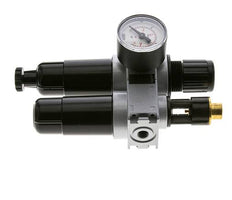 FRL 2-Teilig G1/8'' 700l/min 0.5-10.0bar/7-145psi Semi-Auto 40 mm Manometer Metall Multifix 0