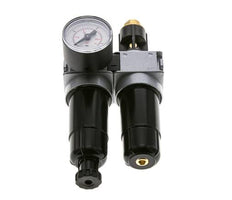FRL 2-Teilig G1/8'' 700l/min 0.5-10.0bar/7-145psi Semi-Auto 40 mm Manometer Metall Multifix 0