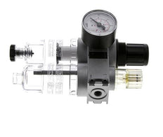 FRL 2-Teilig G1/8'' 700l/min 0.1-3.0bar/1-44psi Semi-Auto 40 mm Manometer Polycarbonat Multifix 0