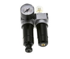FRL 2-Teilig G1/4'' 700l/min 0.5-10.0bar/7-145psi Semi-Auto 40 mm Manometer Metall Multifix 0