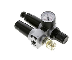 FRL 2-Teilig G1/4'' 700l/min 0.5-10.0bar/7-145psi Semi-Auto 40 mm Manometer Metall Multifix 0