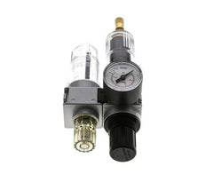 FRL 2-Teilig G1/4'' 700l/min 0.5-10.0bar/7-145psi Auto 40 mm Manometer Polycarbonat Multifix 0