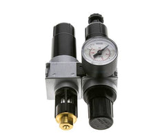 FRL 2-Teilig G1/8'' 700l/min 0.5-10.0bar/7-145psi Semi-Auto 40 mm Manometer Metall Multifix 0