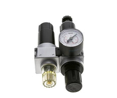 FRL 2-Teilig G1/4'' 700l/min 0.5-10.0bar/7-145psi Semi-Auto 40 mm Manometer Metall Multifix 0