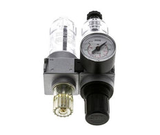 FRL 2-Teilig G1/8'' 700l/min 0.1-3.0bar/1-44psi Semi-Auto 40 mm Manometer Polycarbonat Multifix 0