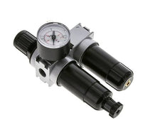 FRL 2-Teilig G1/4'' 700l/min 0.5-10.0bar/7-145psi Semi-Auto 40 mm Manometer Metall Multifix 0