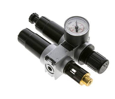 FRL 2-Teilig G1/8'' 700l/min 0.5-10.0bar/7-145psi Semi-Auto 40 mm Manometer Metall Multifix 0