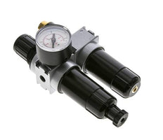 FRL 2-Teilig G1/8'' 700l/min 0.5-10.0bar/7-145psi Semi-Auto 40 mm Manometer Metall Multifix 0