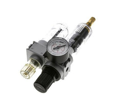 FRL 2-Teilig G1/8'' 700l/min 0.5-10.0bar/7-145psi Auto 40 mm Manometer Polycarbonat Multifix 0