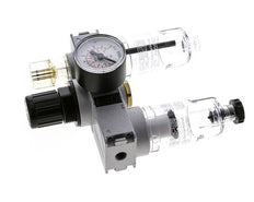 FRL 3-Teilig G1/8'' 750l/min 0.2-6.0bar/3-87psi Semi-Auto 40 mm Manometer Polycarbonat Multifix 0