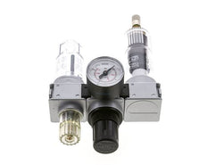 FRL 3-Teilig G1/4'' 750l/min 0.5-10.0bar/7-145psi Auto (Geschlossen Ohne Druck) 40 mm Manometer Polycarbonat Multifix 0