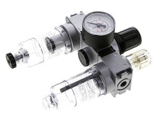 FRL 3-Teilig G1/8'' 750l/min 0.5-10.0bar/7-145psi Semi-Auto 40 mm Manometer Polycarbonat Multifix 0