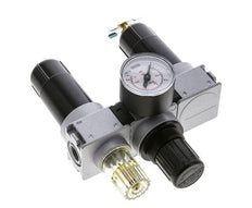 FRL 3-Teilig G1/4'' 750l/min 0.5-10.0bar/7-145psi Semi-Auto 40 mm Manometer Metall Multifix 0